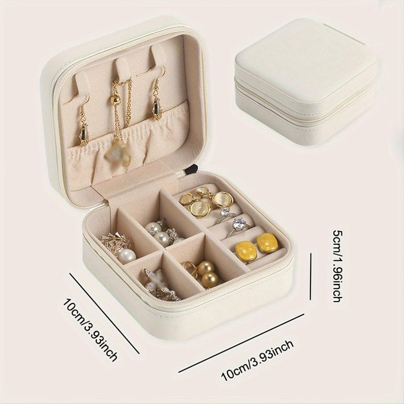 Travel Jewelry Organizer Box Keep Necklaces Earrings Tangle-Free