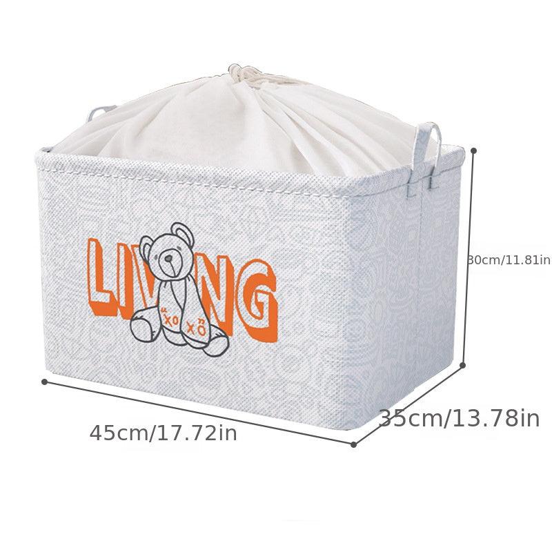 Extra Large Fabric Storage Box for Clothes and Debris