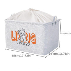Extra Large Fabric Storage Box for Clothes and Debris