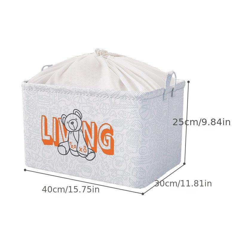 Extra Large Fabric Storage Box for Clothes and Debris