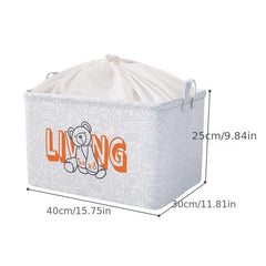 Extra Large Fabric Storage Box for Clothes and Debris