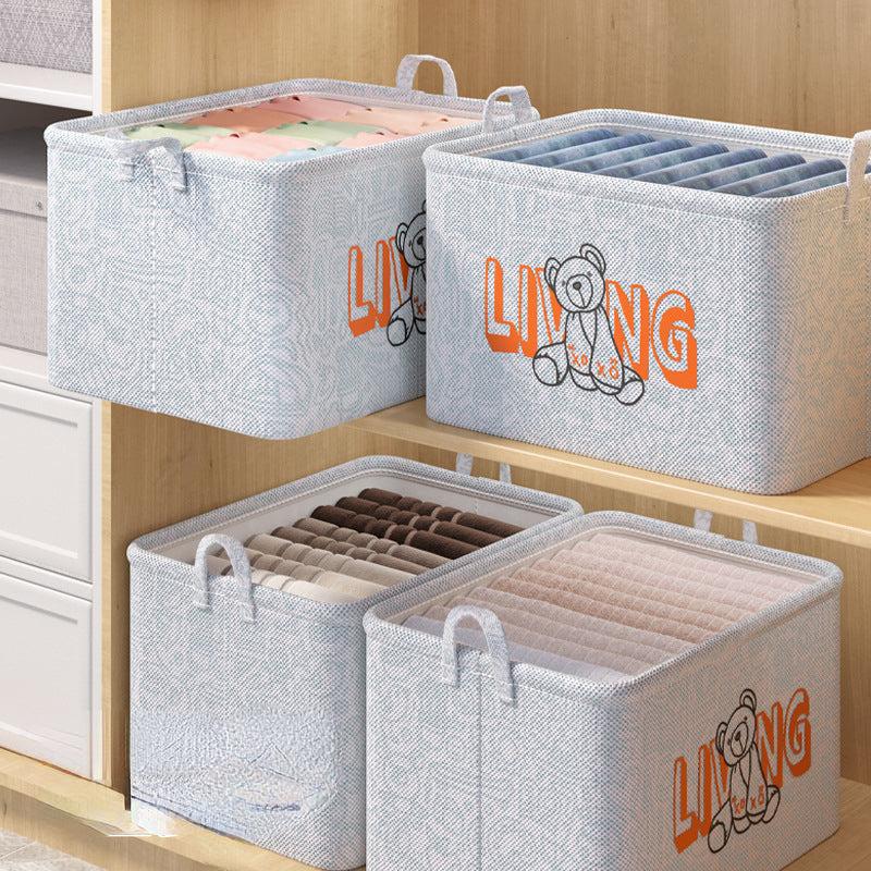 Extra Large Fabric Storage Box for Clothes and Debris