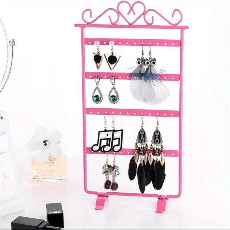 Earring Holder 48 Holes Jewelry Organizer Tower Stand