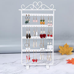 Earring Holder 48 Holes Jewelry Organizer Tower Stand
