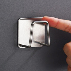 3pcs Stainless Steel Rack Hook Kitchen Sink Sponge Holder Self Adhesive