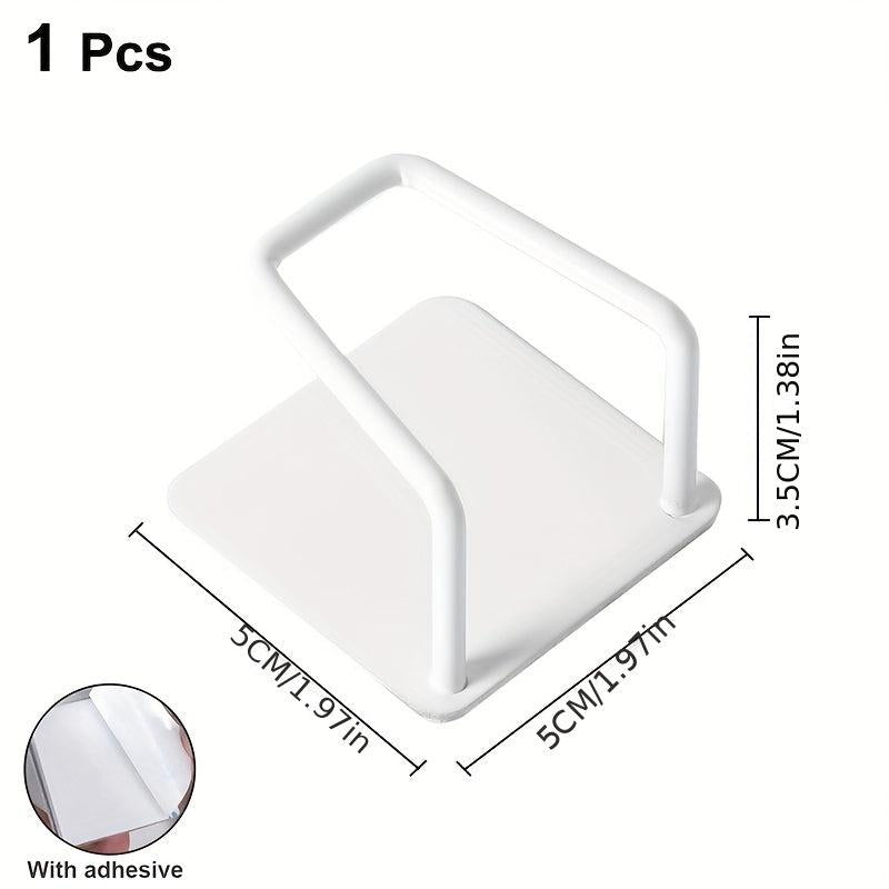 3pcs Stainless Steel Rack Hook Kitchen Sink Sponge Holder Self Adhesive