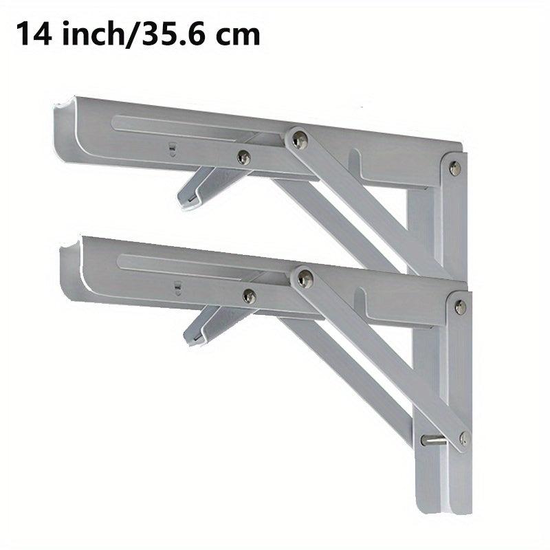 Stainless Steel Wall Storage Rack with Folding Bracket