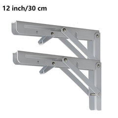 Stainless Steel Wall Storage Rack with Folding Bracket