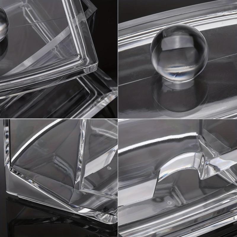 Clear Apothecary Jar For 7oz Swab Pads - Bathroom Organizer