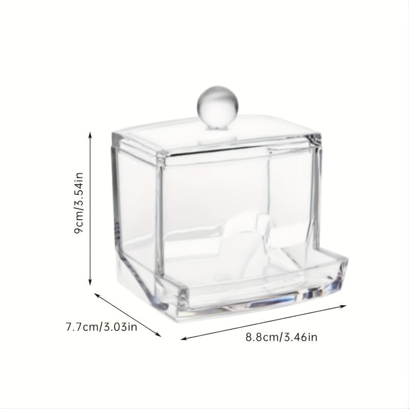 Clear Apothecary Jar For 7oz Swab Pads - Bathroom Organizer