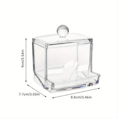 Clear Apothecary Jar For 7oz Swab Pads - Bathroom Organizer