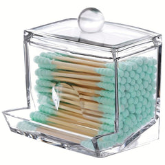 Clear Apothecary Jar For 7oz Swab Pads - Bathroom Organizer