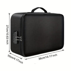 Waterproof Document Storage Bag Lock Large Capacity ID Business Card Organizer