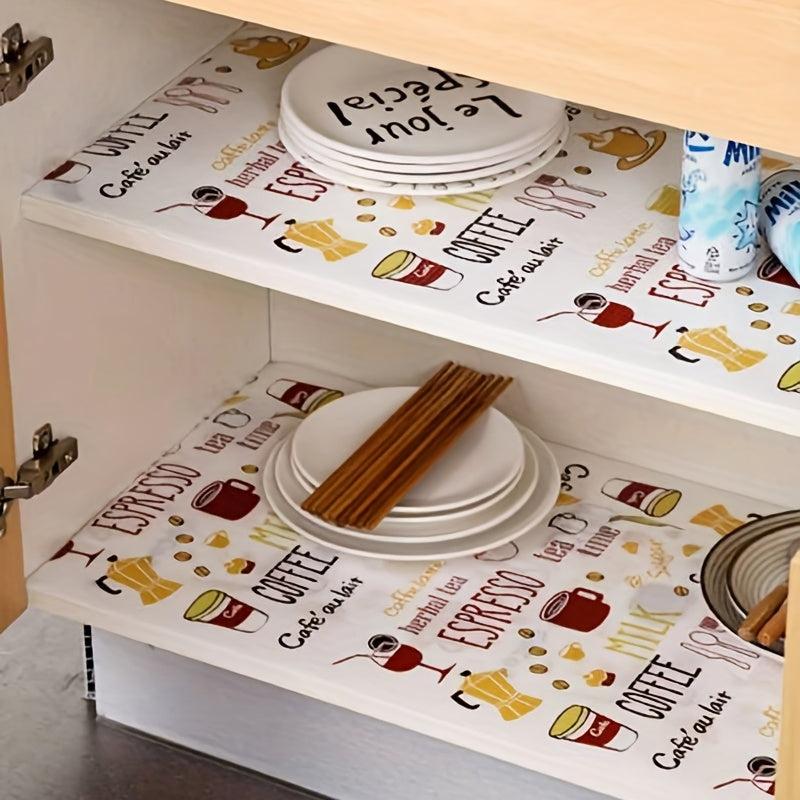 Drawer Liner Cartoon Print Non Adhesive Moisture Proof Waterproof Paper 30x200cm
