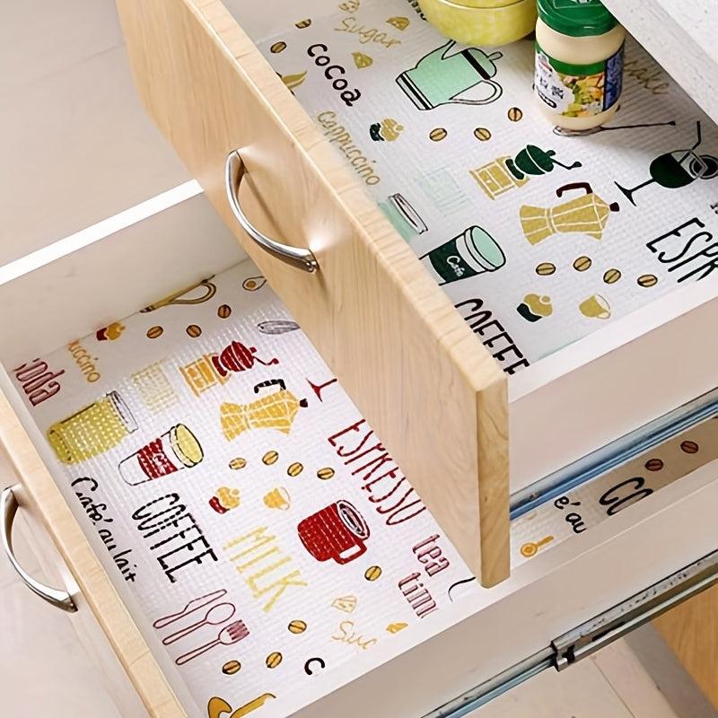 Drawer Liner Cartoon Print Non Adhesive Moisture Proof Waterproof Paper 30x200cm