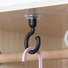 Ceiling Rotary Hook Strong Hook Adhesive Hook Kitchen Bathroom Wall Key Hanging