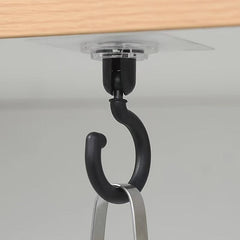 Ceiling Rotary Hook Strong Hook Adhesive Hook Kitchen Bathroom Wall Key Hanging