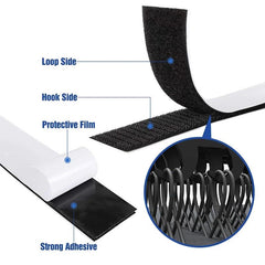 2 Vol. Heavy Duty Tape Adhesive Double Sided Fabric Fastener Picture Hanging Str