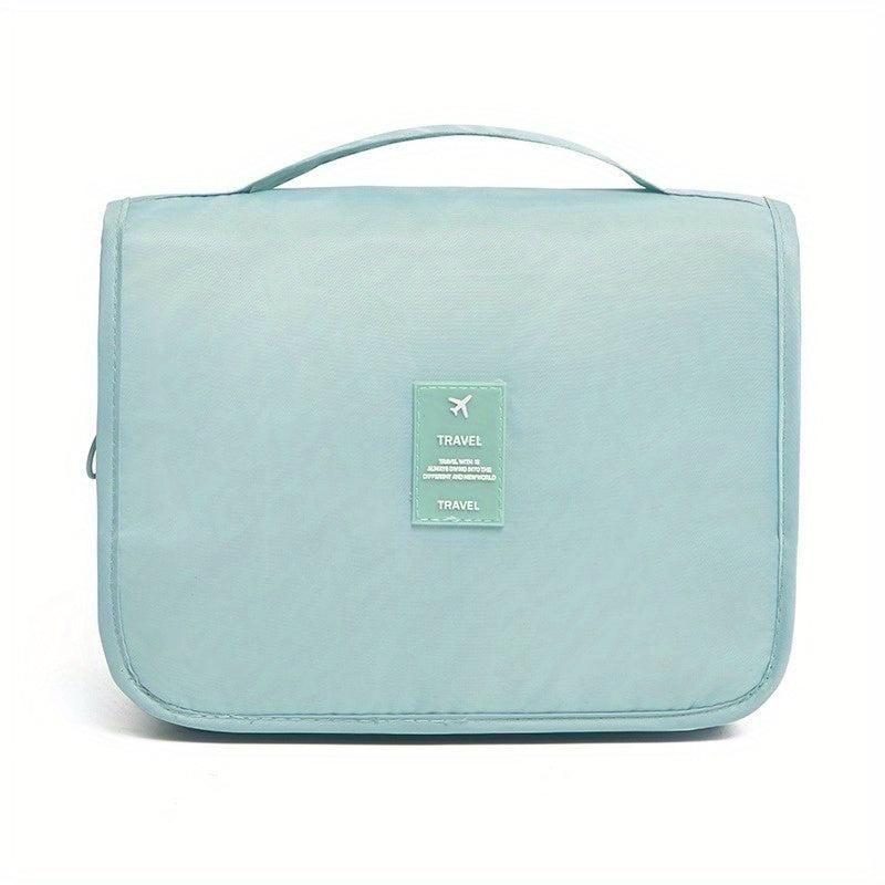 Waterproof Travel Cosmetic Bag with Compartments and Hooks