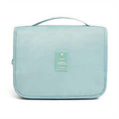 Waterproof Travel Cosmetic Bag with Compartments and Hooks
