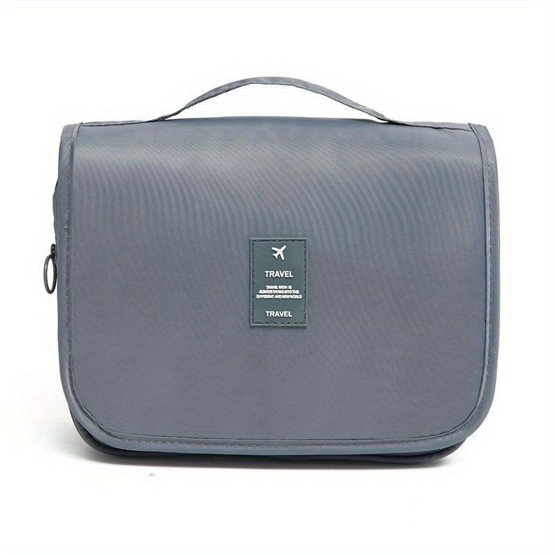Waterproof Travel Cosmetic Bag with Compartments and Hooks