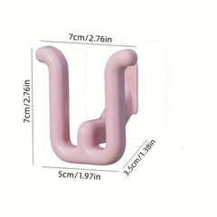 3pcs Bathroom Slippers Hook Punching Bathroom Storage Organizer Hook