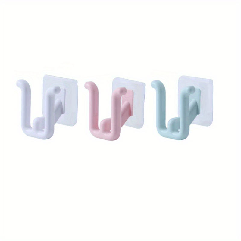 3pcs Bathroom Slippers Hook Punching Bathroom Storage Organizer Hook