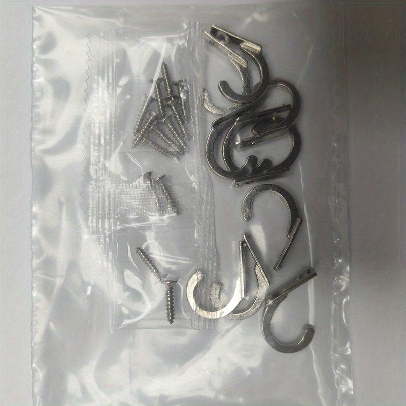 10pcs Mini Iron Coat Hooks for Wood/Slatwall Stylish & Functional Wall Mounted