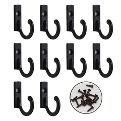 10pcs Mini Iron Coat Hooks for Wood/Slatwall Stylish & Functional Wall Mounted
