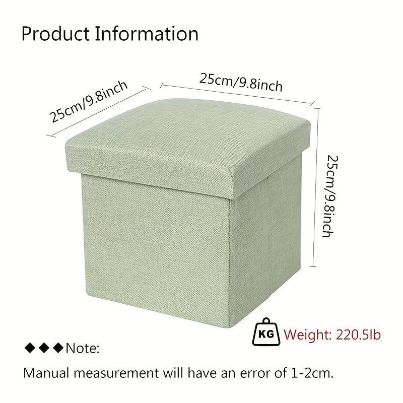 1pc Folding Storage Stool Household Square Stool For Changing Shoes Durable