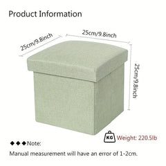 1pc Folding Storage Stool Household Square Stool For Changing Shoes Durable