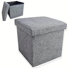 1pc Folding Storage Stool Household Square Stool For Changing Shoes Durable