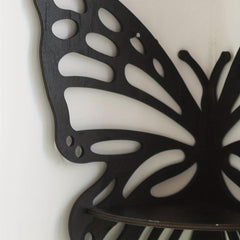 Wooden Butterfly Wall Shelf for Home Decor and Storage