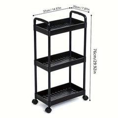 1pc Plastic Wall Mounted Bracket Drainage & Cabinet Storage
