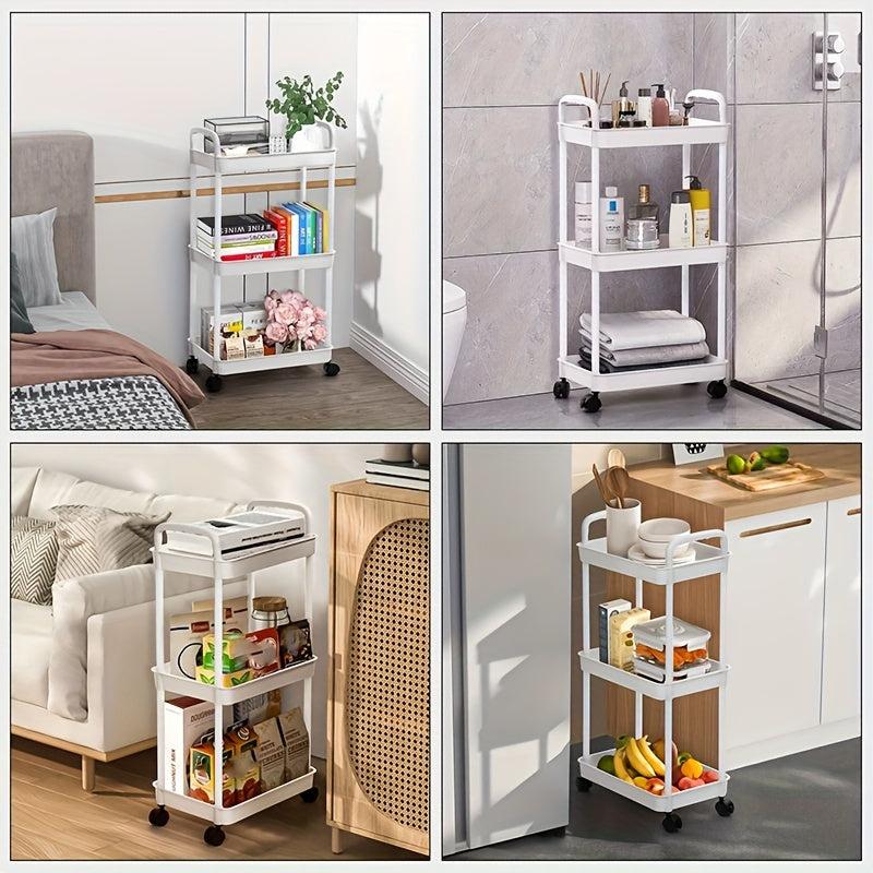 1pc Plastic Wall Mounted Bracket Drainage & Cabinet Storage
