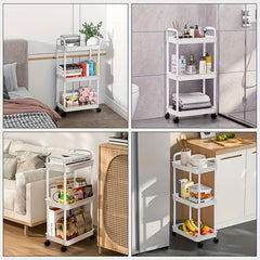 1pc Plastic Wall Mounted Bracket Drainage & Cabinet Storage