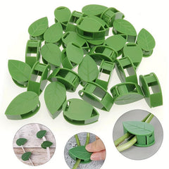 10pcs Plastic Leaf Plant Clip Green Pothos Climbing Vine Fixer