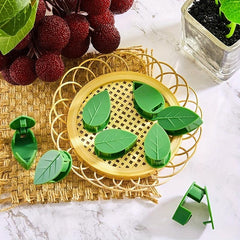 10pcs Plastic Leaf Plant Clip Green Pothos Climbing Vine Fixer