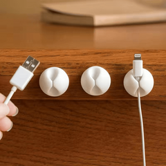 5pcs USB Cable Organizer Silicone Fixer Wire Management Wire Winder