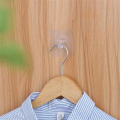 10pcs Sticky Horn Hook Self Adhesive Wall Hook Punch Traceless Hanging Storage