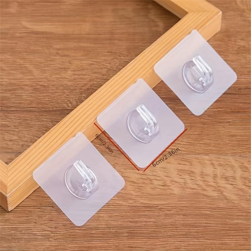 10pcs Sticky Horn Hook Self Adhesive Wall Hook Punch Traceless Hanging Storage