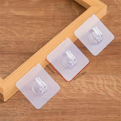 10pcs Sticky Horn Hook Self Adhesive Wall Hook Punch Traceless Hanging Storage