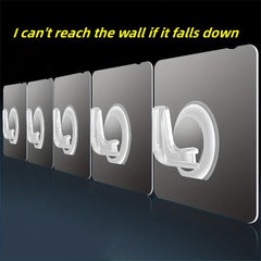 10pcs Sticky Horn Hook Self Adhesive Wall Hook Punch Traceless Hanging Storage