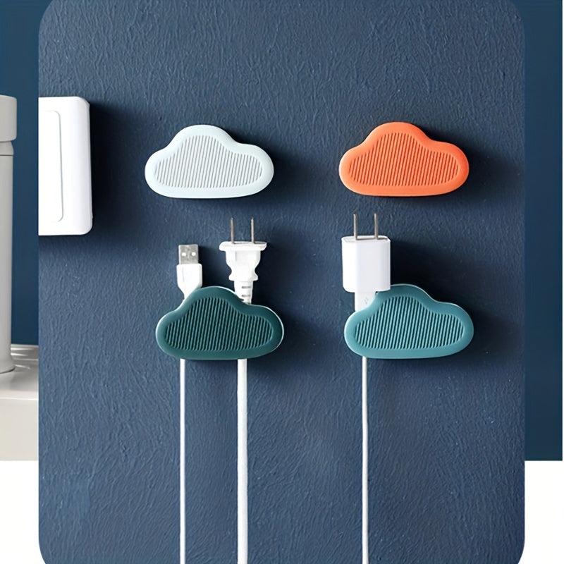 Plastic Cloud Plug Holder Adhesive Wire Organizer Wall Mounted