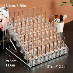 1pc Nail Polish Storage Rack Acrylic Desktop Display Holder Transparent Box