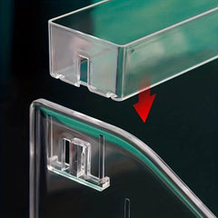 1pc Nail Polish Storage Rack Acrylic Desktop Display Holder Transparent Box