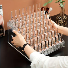1pc Nail Polish Storage Rack Acrylic Desktop Display Holder Transparent Box