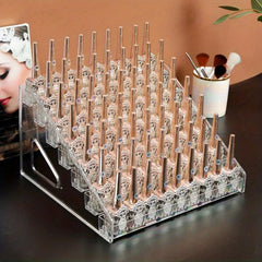 1pc Nail Polish Storage Rack Acrylic Desktop Display Holder Transparent Box