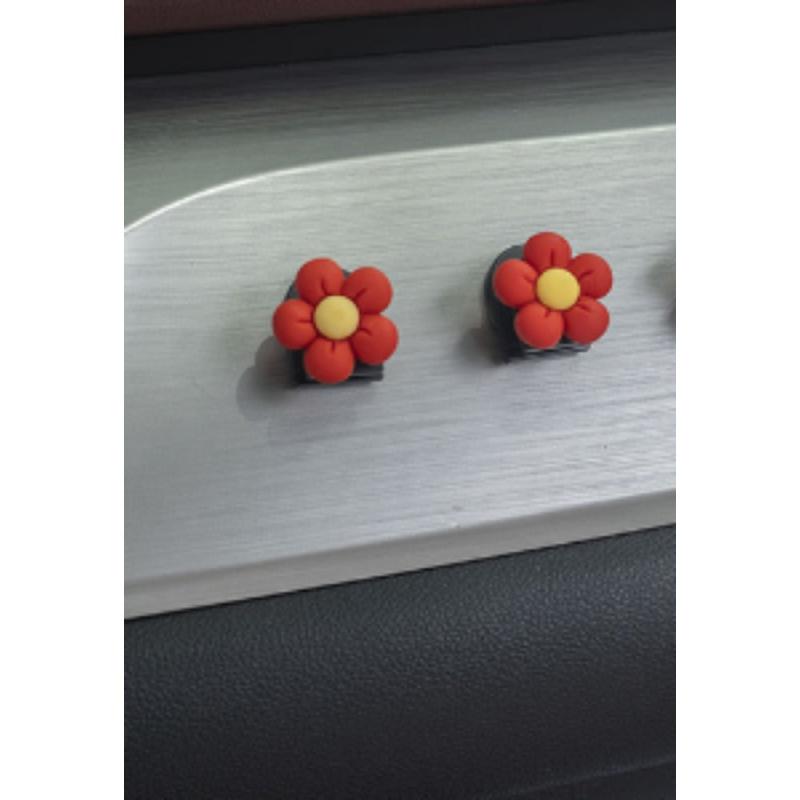 Red Flowers Car Hook - Car Front Hanging Storage Hook