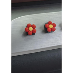 Red Flowers Car Hook - Car Front Hanging Storage Hook